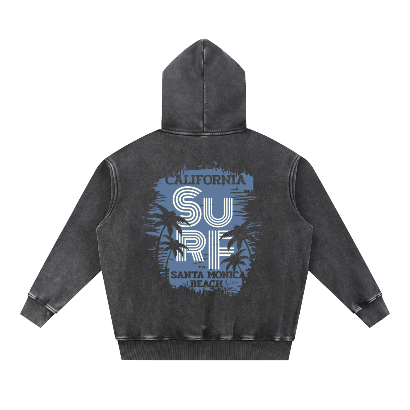 Snow Wash Fleece Oversize Hoodie