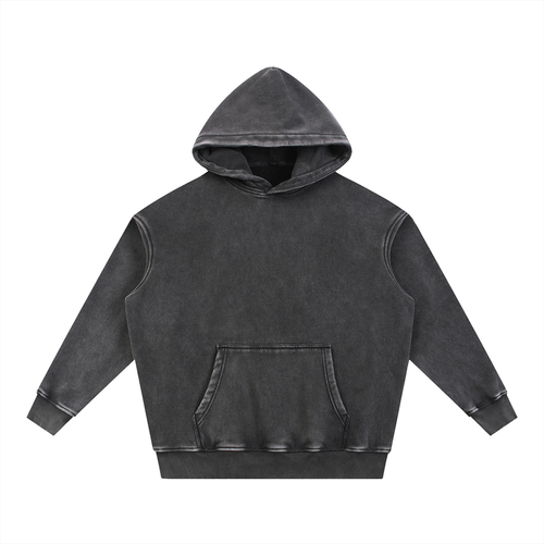 Snow Wash Fleece Oversize Hoodie
